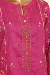 3 Piece Unstitched - Zouq Embroiderd Suit - ZEC-158