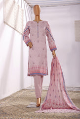 3 Piece Unstitched Embroidered Suit