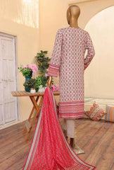 3 Piece Unstitched - Zouq Embroiderd Suit - ZEC-164