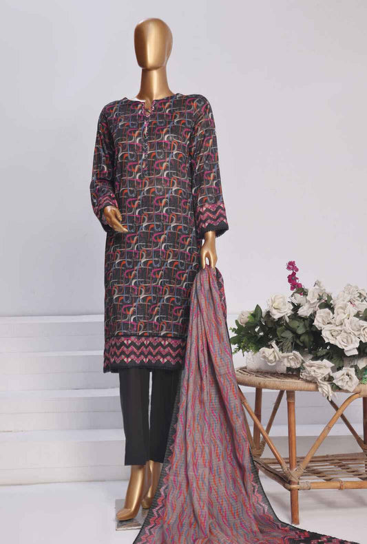 3 Piece Unstitched - Platinum Digital Printed Lawn Suit - PPC-170