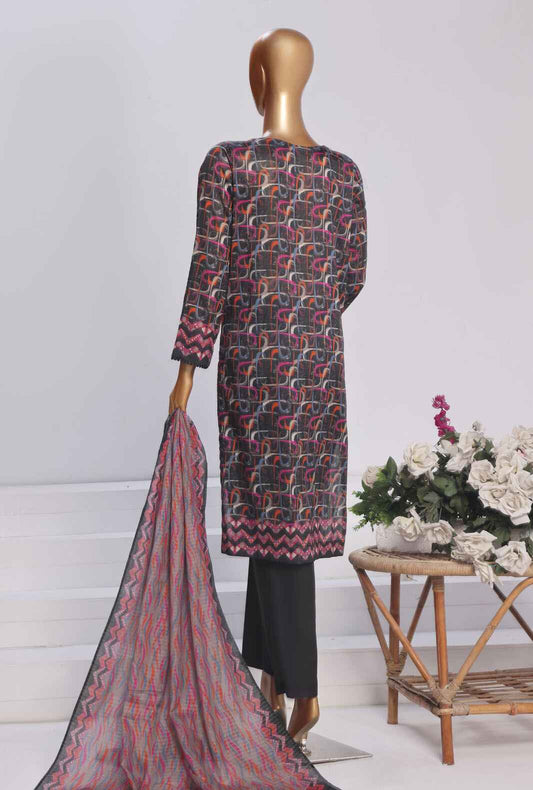 3 Piece Unstitched - Platinum Digital Printed Lawn Suit - PPC-170