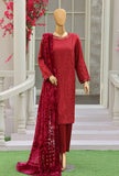 Royal Needlework Luxe by HZ Textiles Embroidered Satin Suit Unstitched 3 Piece 02