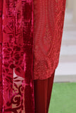Royal Needlework Luxe by HZ Textiles Embroidered Satin Suit Unstitched 3 Piece 02