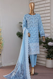 Premium Lawnkari by HZ Textiles Embroidered Lawn Suit Unstitched 3 Piece PLK-817 - Summer Collection