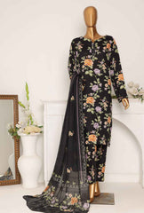 3 Piece Unstitched - Digital Printed Linen Suit - LWP-1125