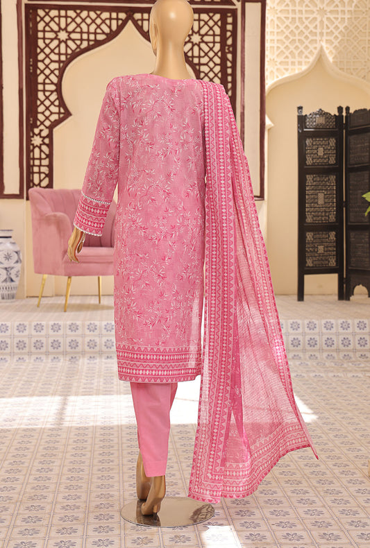 Mehak by HZ Textiles Embroidered Lawn Suit Unstitched 3 Piece MEC-507 - Summer Collection