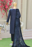 Royal Needlework Luxe by HZ Textiles Embroidered Satin Suit Unstitched 3 Piece 06