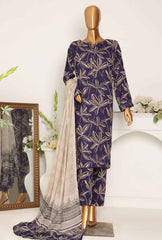 3 Piece Unstitched - Digital Printed Linen Suit - LWP-1126