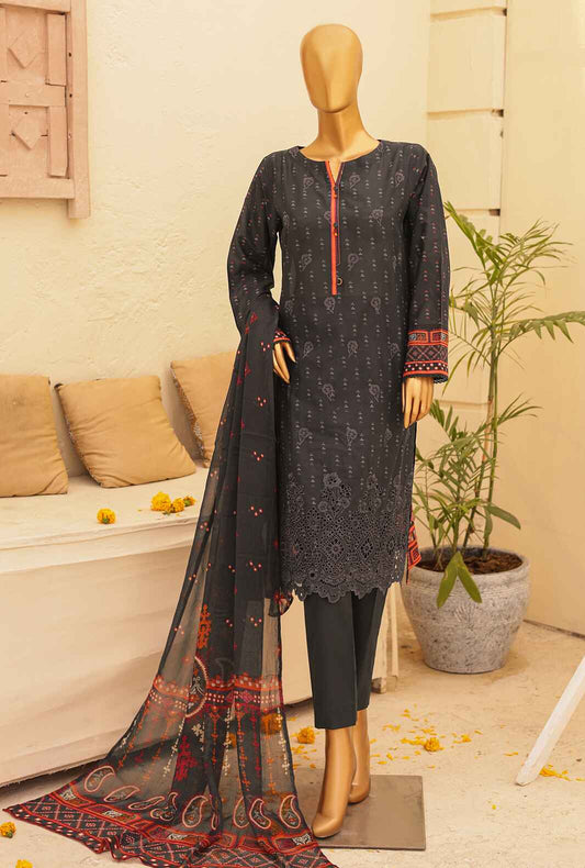 3 Piece Unstitched - Anmol Digital Printed Chikankari Suit - ACE-2770