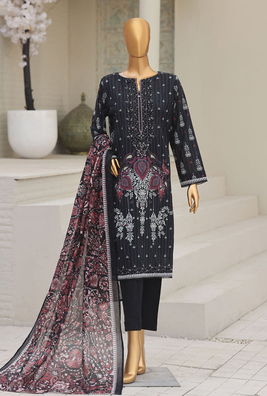 Asasa by HZ Textiles Digital Printed Lawn Suit Unstitched 3 Piece AEC - 1002