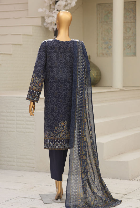 Asasa by HZ Textiles Digital Printed Lawn Suit Unstitched 3 Piece AEC - 1005