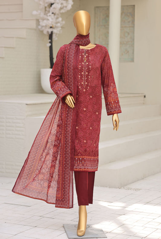 Asasa by HZ Textiles Digital Printed Lawn Suit Unstitched 3 Piece AEC - 1010