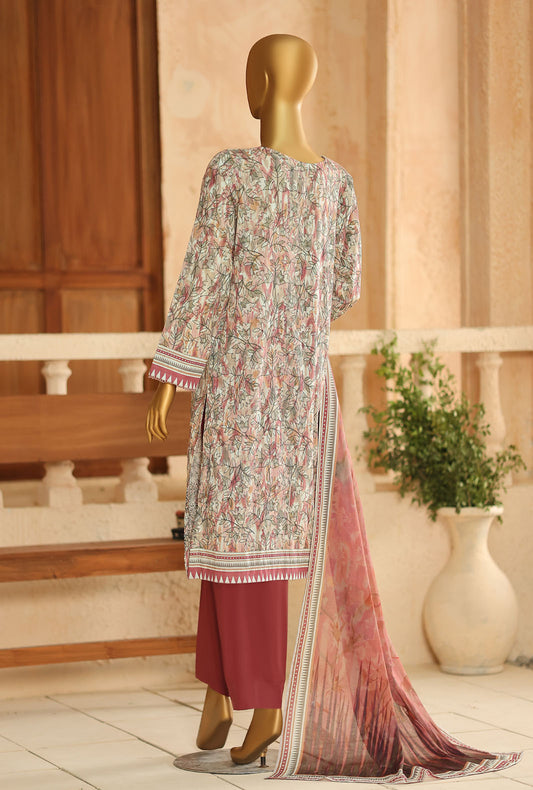 Asasa by HZ Textiles Digital Printed Lawn Suit Unstitched 3 Piece AEC - 1290