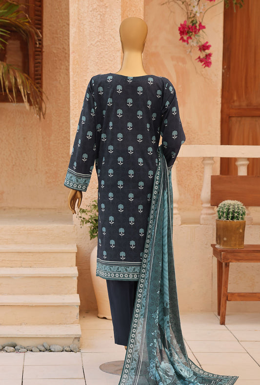 Asasa by HZ Textiles Digital Printed Lawn Suit Unstitched 3 Piece AEC - 1291