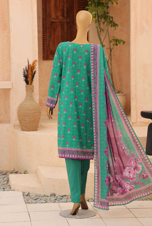 Asasa by HZ Textiles Digital Printed Lawn Suit Unstitched 3 Piece AEC - 1292