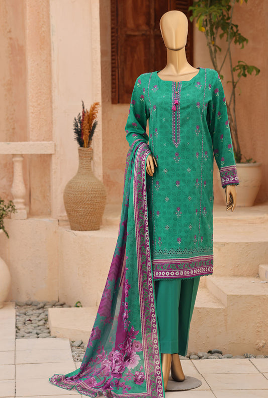 Asasa by HZ Textiles Digital Printed Lawn Suit Unstitched 3 Piece AEC - 1292