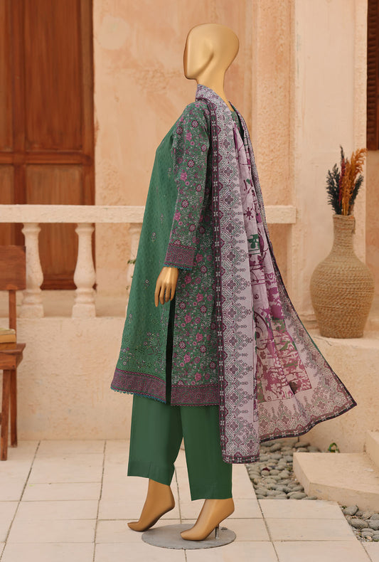 Asasa by HZ Textiles Digital Printed Lawn Suit Unstitched 3 Piece AEC - 1296