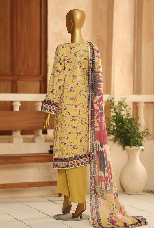Asasa by HZ Textiles Digital Printed Lawn Suit Unstitched 3 Piece AEC - 1298