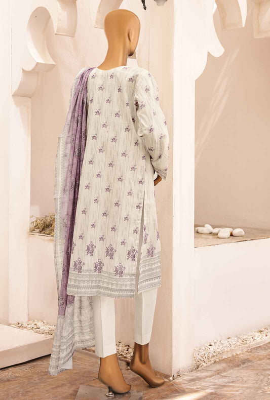 3 Piece Unstitched - Asasa Lawn Printed Suit - AEL-11