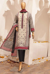 3 Piece Unstitched - Asasa Lawn Printed Suit - AEL-15