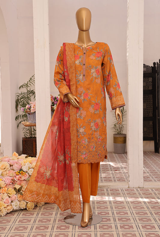 Asasa by HZ Textiles Embroidered Lawn Suit Unstitched 3 Piece AJE - 308 - Summer Collection