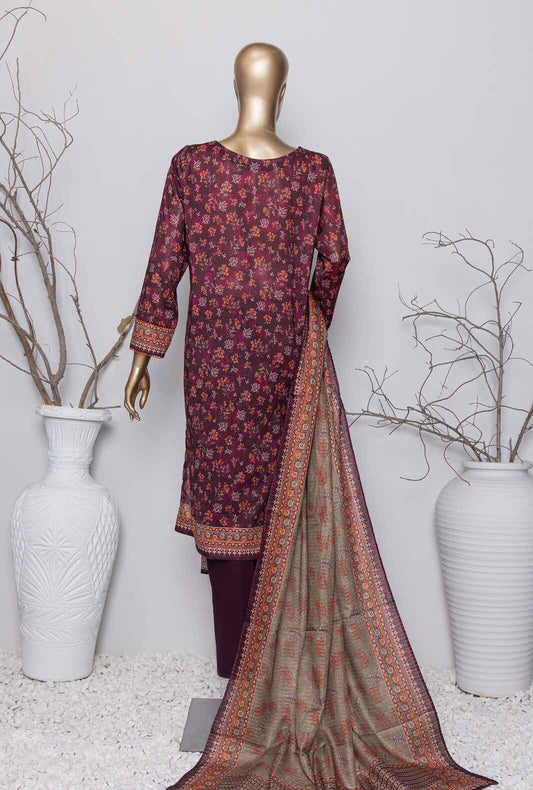 3 Piece Unstitched - Asasa Premium Embroidered Suit- AEL-64 Vol-04