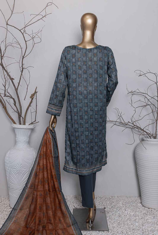 3 Piece Unstitched - Asasa Premium Embroidered Suit- AEL-70 Vol-04