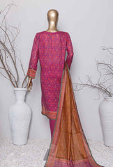 3 Piece Unstitched - Asasa Premium Embroidered Suit- AEL-71 Vol-04