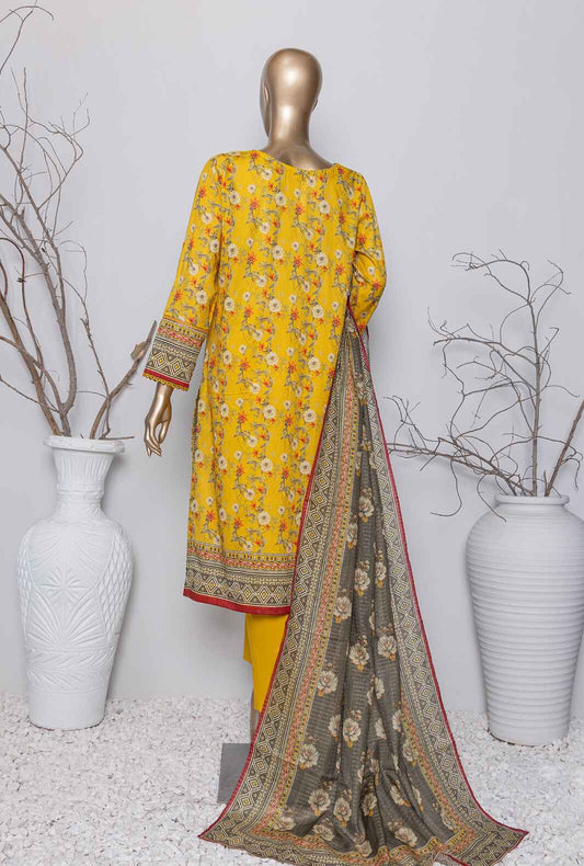 3 Piece Unstitched - Asasa Premium Embroidered Suit- AEL-72 Vol-04