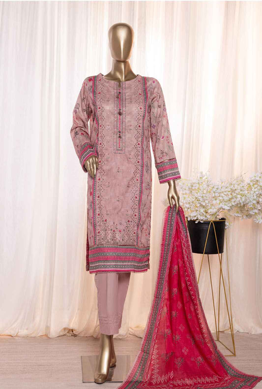 3 Piece Unstitched - Asasa Premium Embroidered Suit- AEL-91 Vol-05