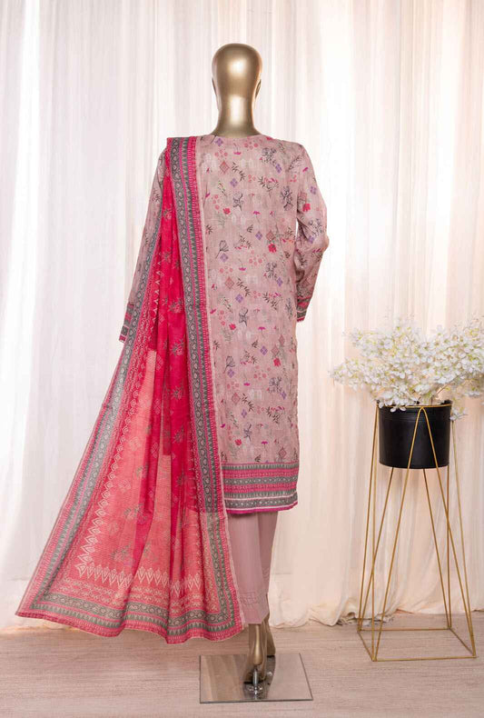 3 Piece Unstitched - Asasa Premium Embroidered Suit- AEL-91 Vol-05