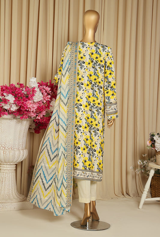 Anmol by HZ Textiles Embroidered Linen Suit Unstitched 3 Piece ALS-1334 - Winter Collection
