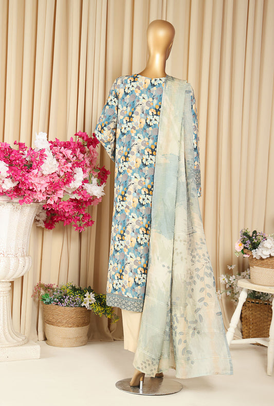 Anmol by HZ Textiles Embroidered Linen Suit Unstitched 3 Piece ALS-1335 - Winter Collection