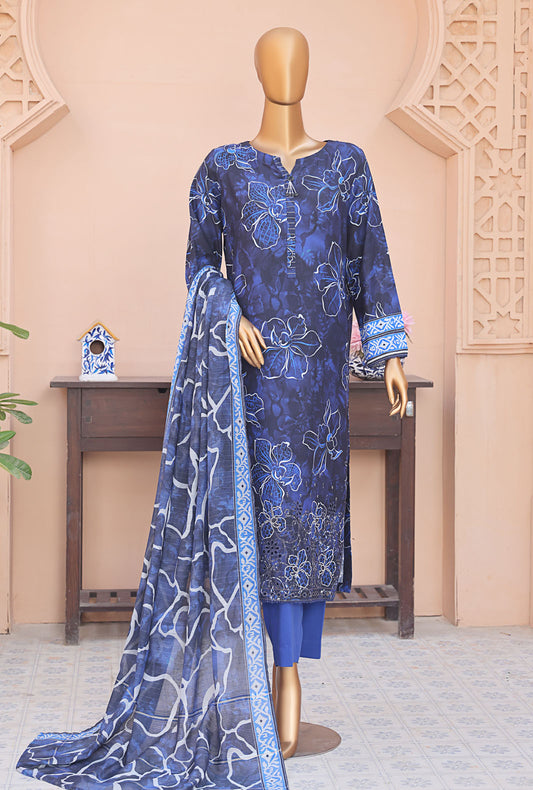 Anmol by HZ Textiles Embroidered Linen Suit Unstitched 3 Piece ALS-1338 - Winter Collection