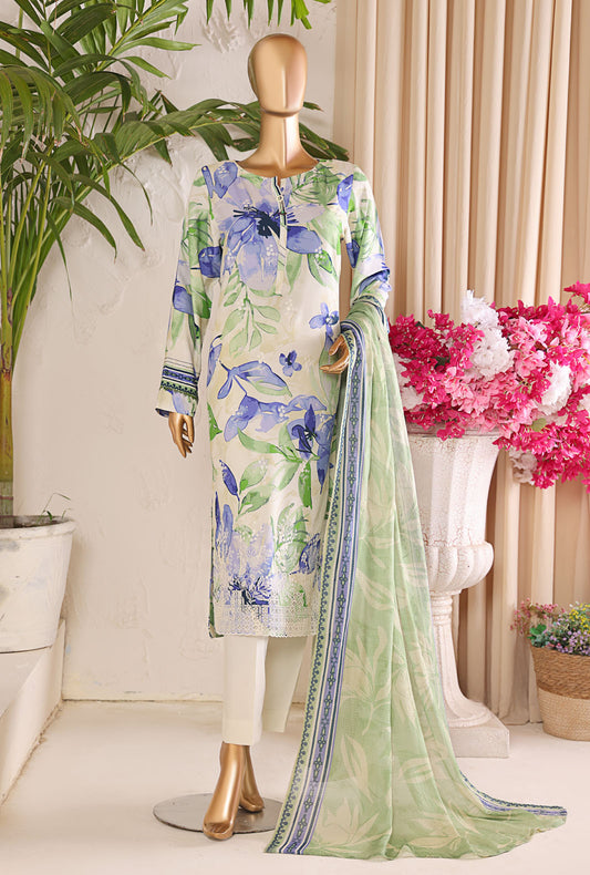 Anmol by HZ Textiles Embroidered Linen Suit Unstitched 3 Piece ALS-1339 - Winter Collection