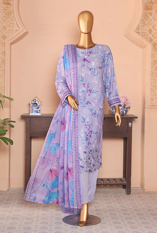 Anmol by HZ Textiles Embroidered Linen Suit Unstitched 3 Piece ALS-1340 - Winter Collection