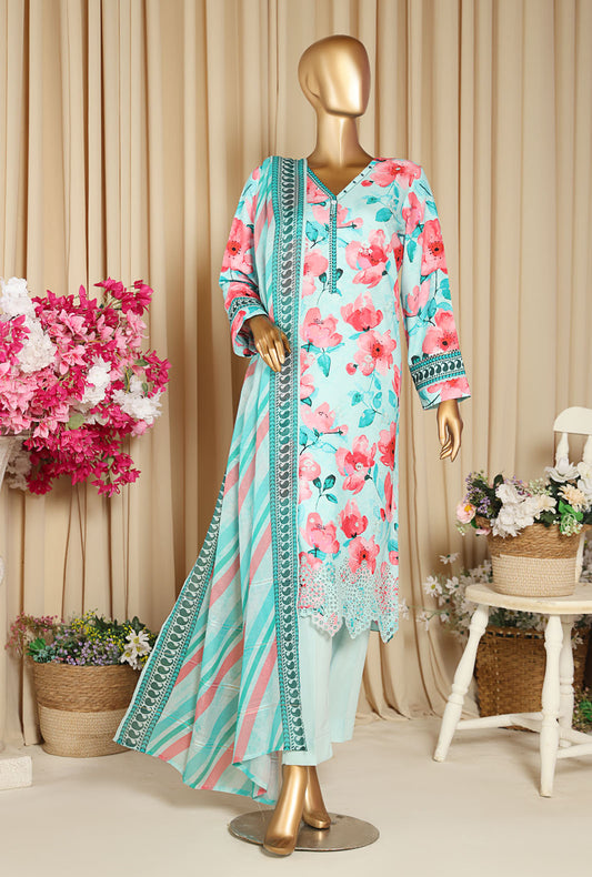 Anmol by HZ Textiles Embroidered Linen Suit Unstitched 3 Piece ALS-1342 - Winter Collection