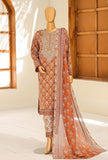 Daily Wear by HZ Textiles Embroidered Lawn Suit Unstitched 3 Piece Amber Rust-3308 Vol-02