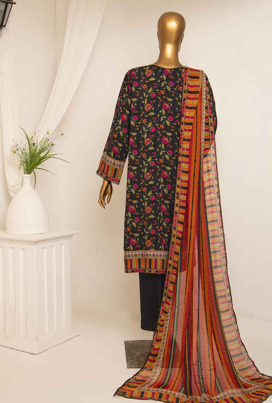 3 Piece Unstitched -Bana Dora Digital Printed Viscose Suit - AVP-1102