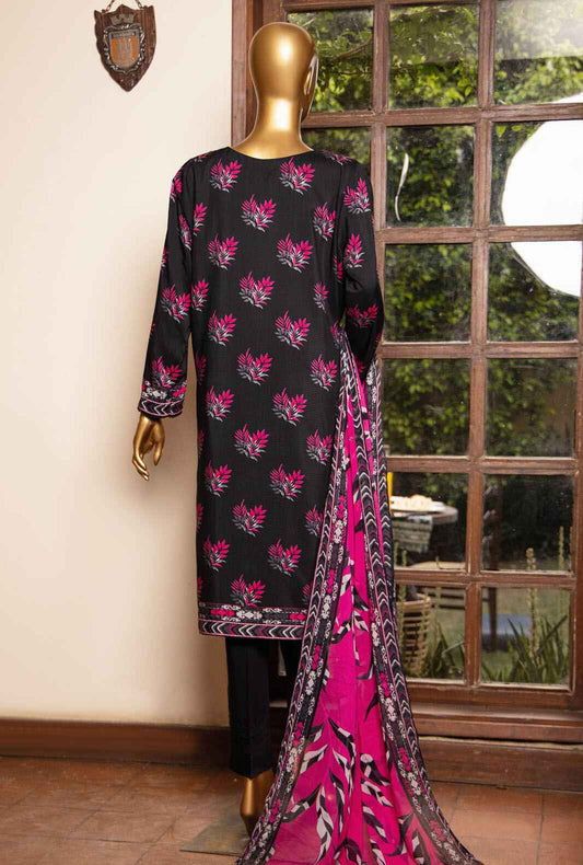 3 Piece Unstitched -Bana Dora Digital Printed Viscose Suit - AVP-1105