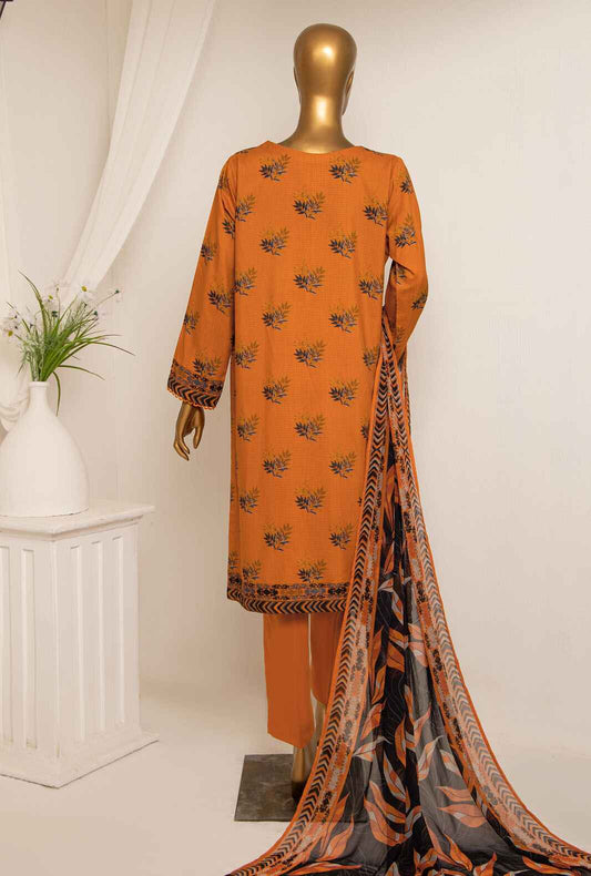 3 Piece Unstitched -Bana Dora Digital Printed Viscose Suit - AVP-1106