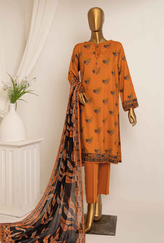 3 Piece Unstitched -Bana Dora Digital Printed Viscose Suit - AVP-1106