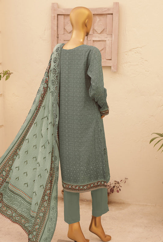 3 Piece Unstitched - Chikankari Embroidered Collection - CEC-766