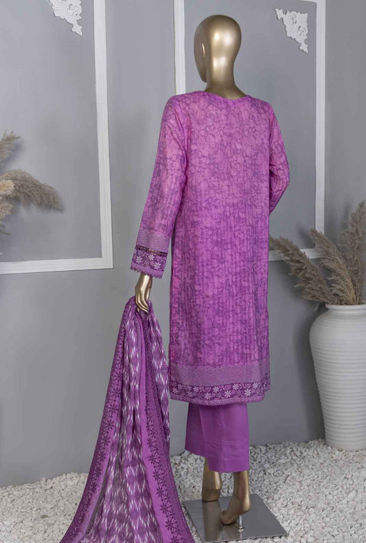 3 Piece Unstitched - Chikankari Embroidered Collection - CEC-769 Vol-02