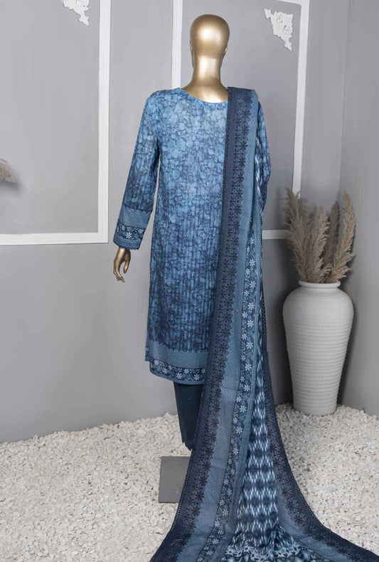 3 Piece Unstitched - Chikankari Embroidered Collection - CEC-770 Vol-02