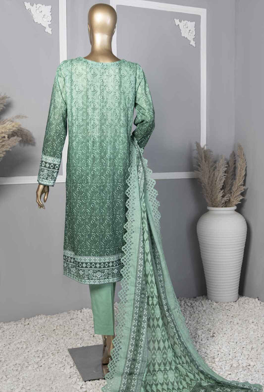 3 Piece Unstitched - Chikankari Embroidered Collection - CEC-774 Vol-02