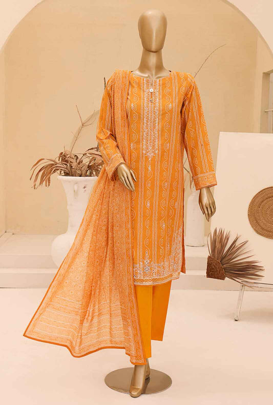 Chunri by HZ Textiles Embroidered Lawn Unstitched 3 Piece Suit CEC-918 - Summer Collection