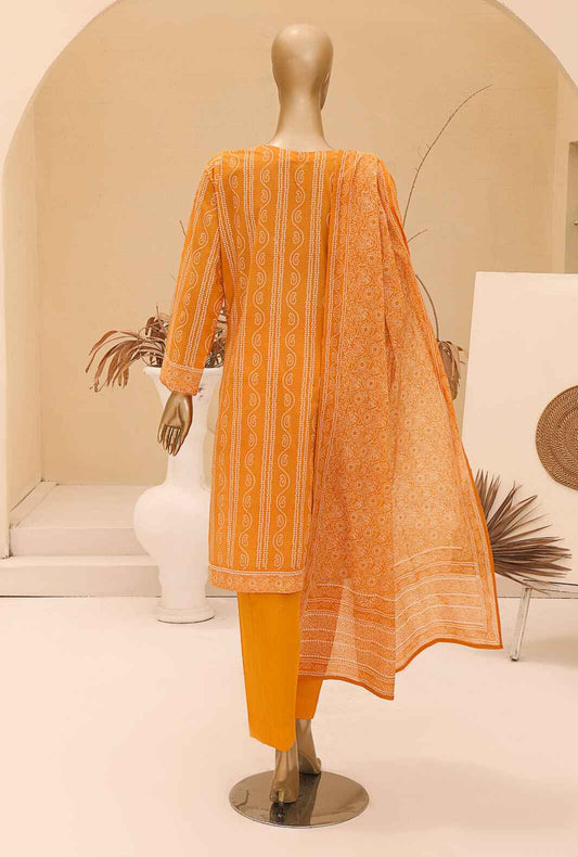 Chunri by HZ Textiles Embroidered Lawn Unstitched 3 Piece Suit CEC-918 - Summer Collection