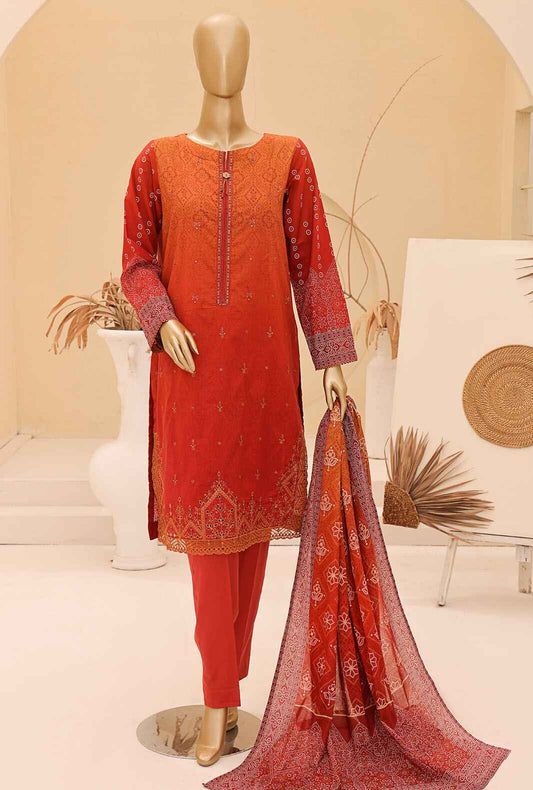 Chunri by HZ Textiles Embroidered Lawn Unstitched 3 Piece Suit CEC-920 - Summer Collection