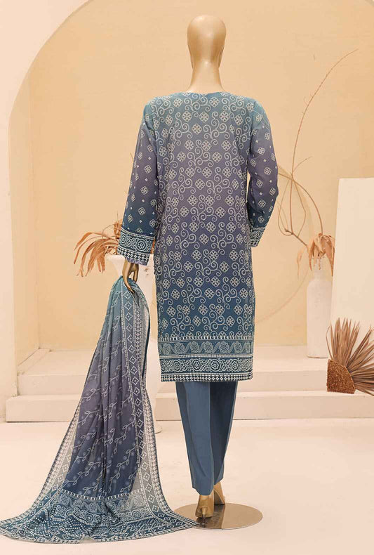 Chunri by HZ Textiles Embroidered Lawn Unstitched 3 Piece Suit CEC-921 - Summer Collection